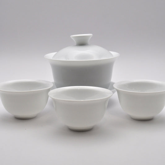 White Gaiwan Set