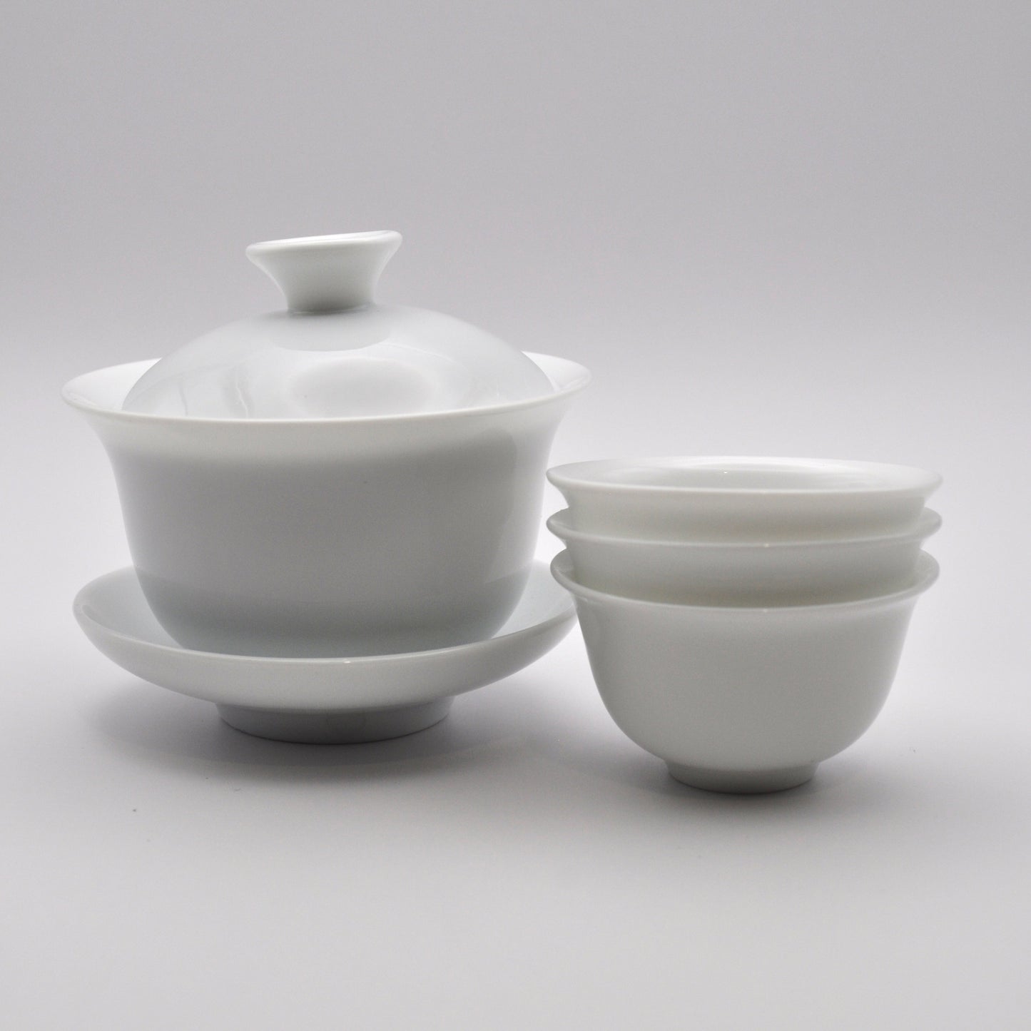White Gaiwan Set