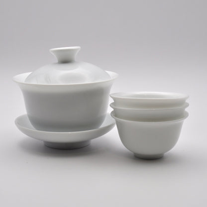 White Gaiwan Set