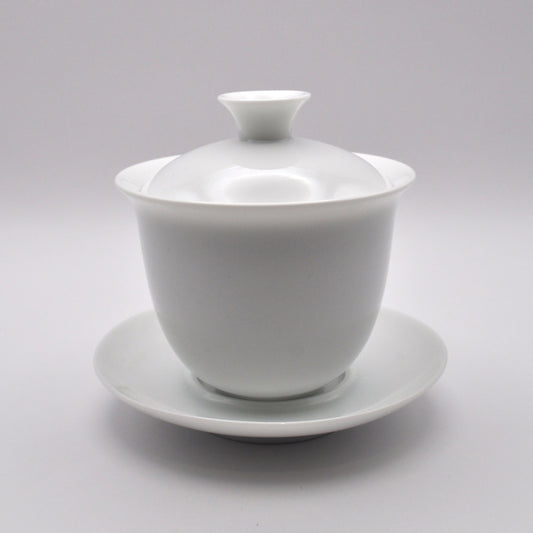White Ceramic Gaiwan Tea Set