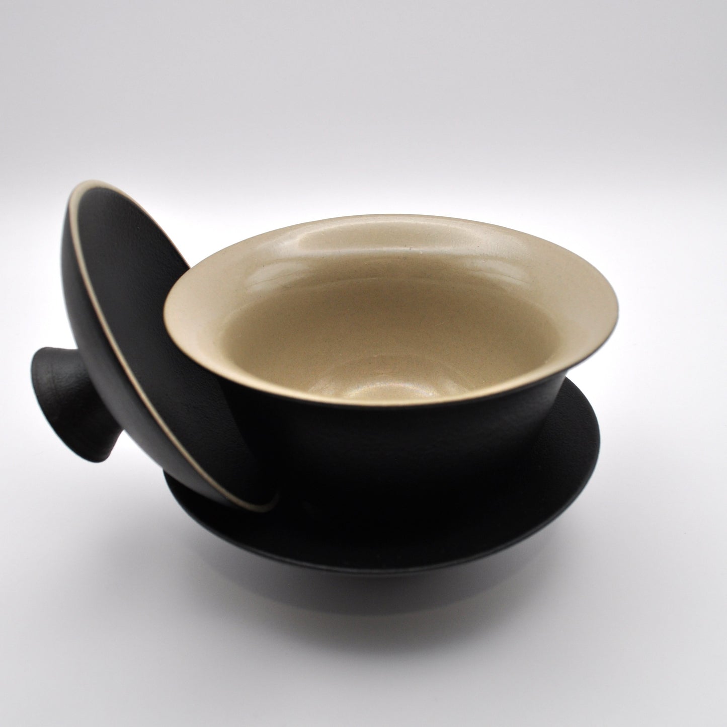 Black Ceramic Gaiwan Set