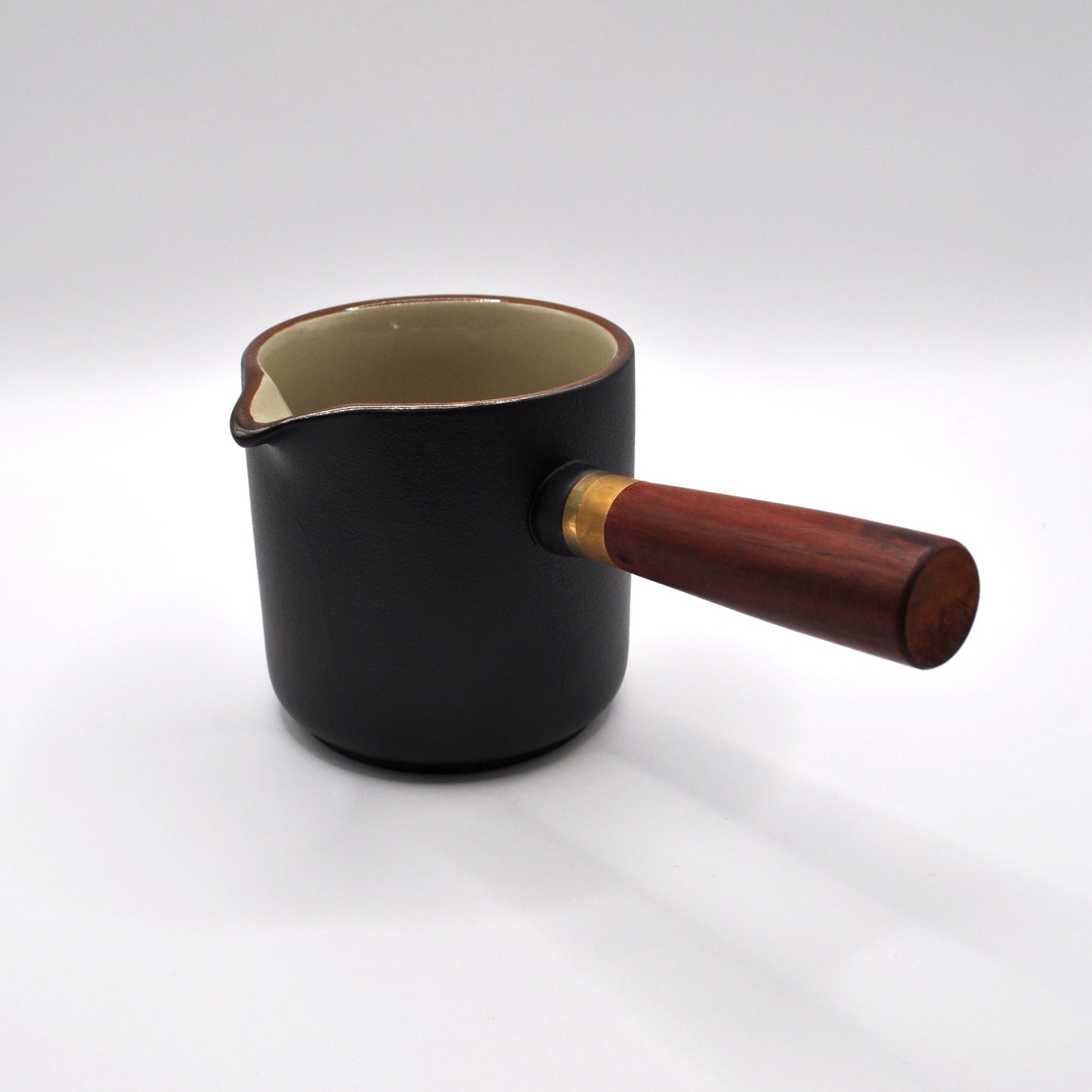 Black Ceramic Teapot with Side Handle Tea Set