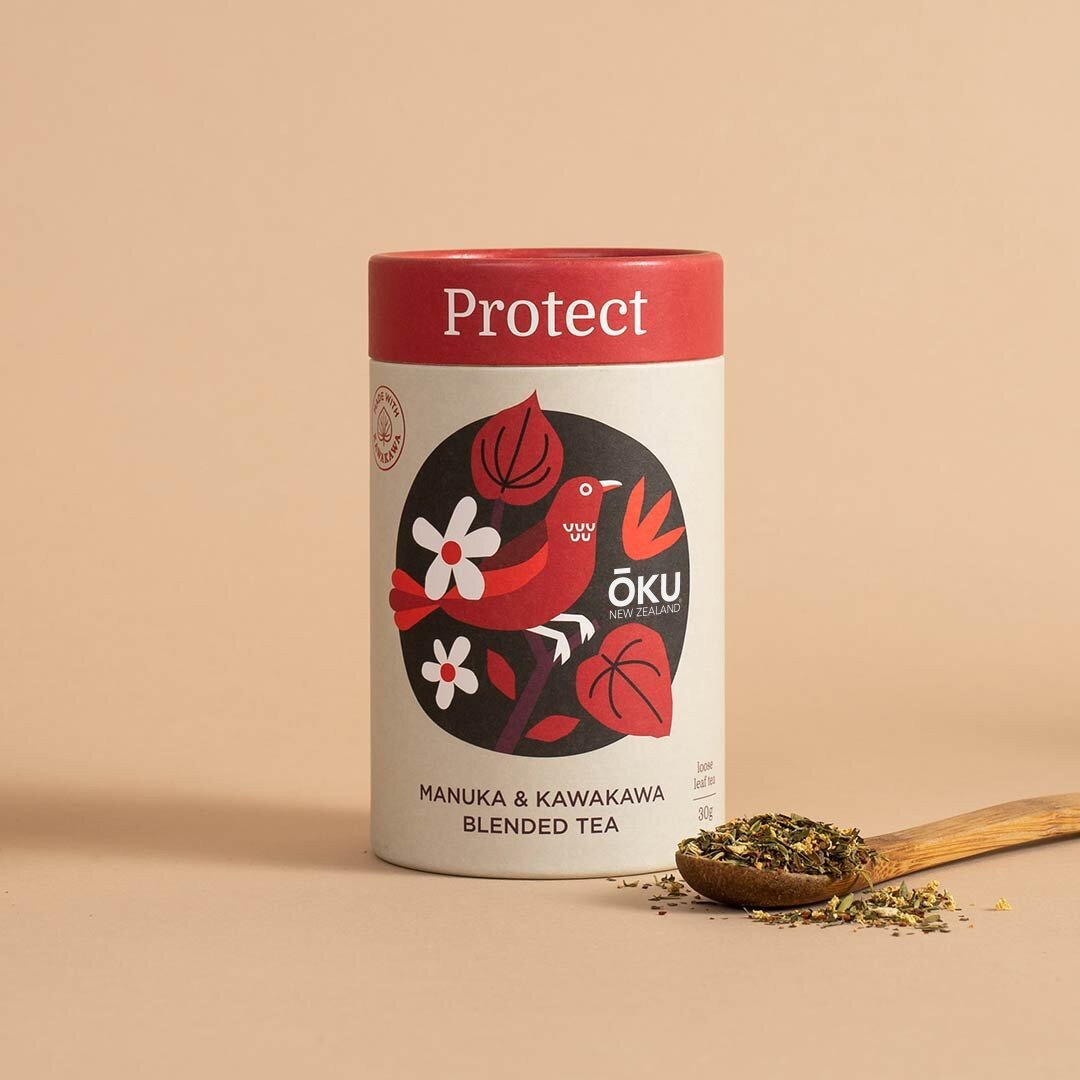 OKU Protect immune support tea, 30g loose leaf tube