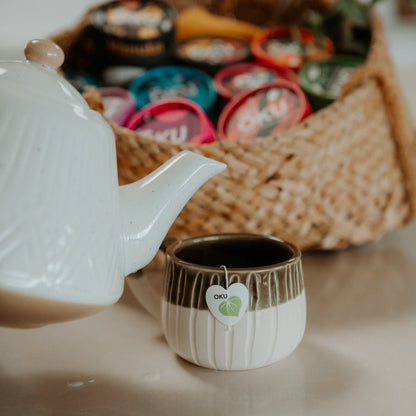 OKU Pure kawakawa tea lifestyle shot