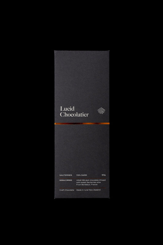 Lucid Chocolatier Sauternes 72% Dark Chocolate