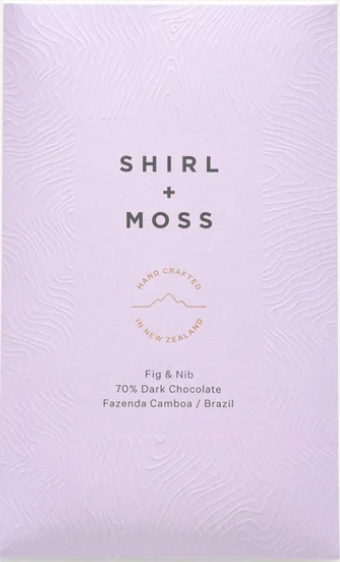 Shirl & Moss Fig & Nib 70% Dark Chocolate