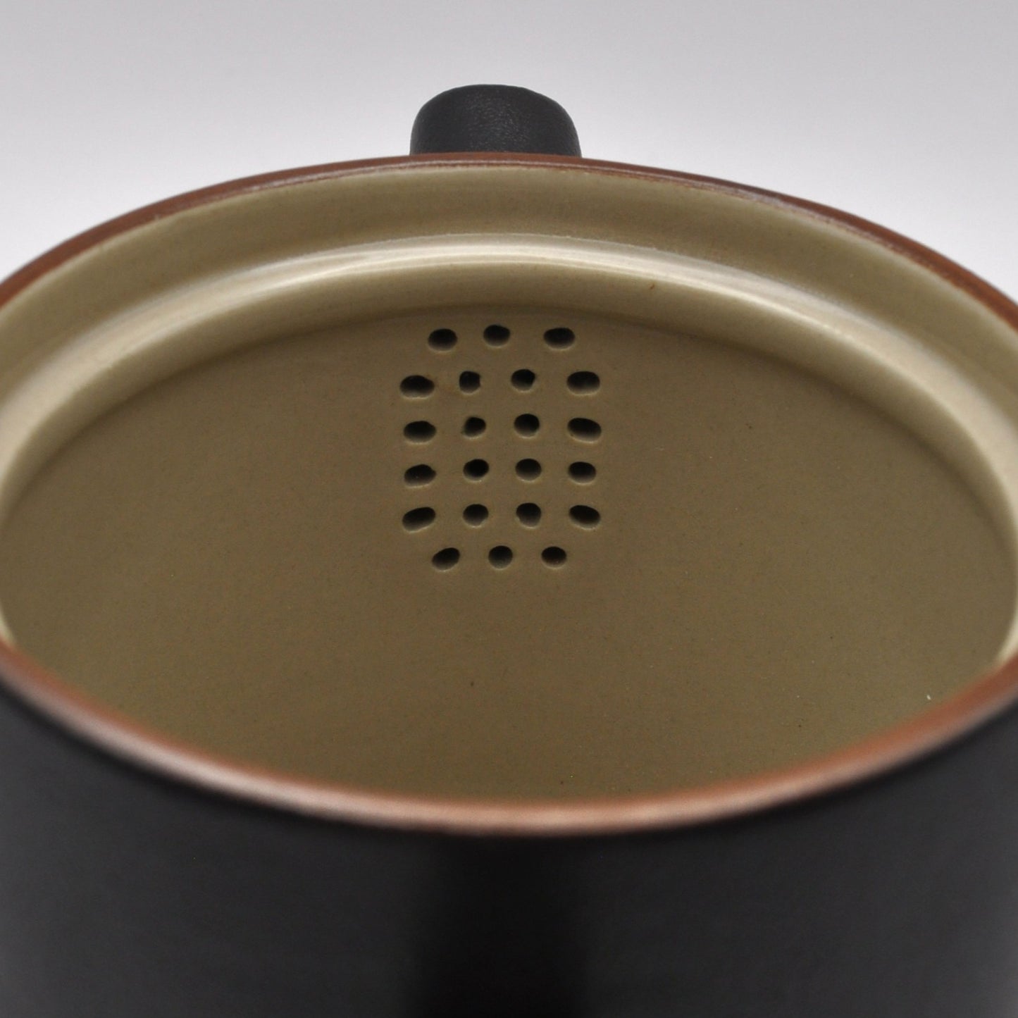 Black Ceramic Teapot with Side Handle Tea Set