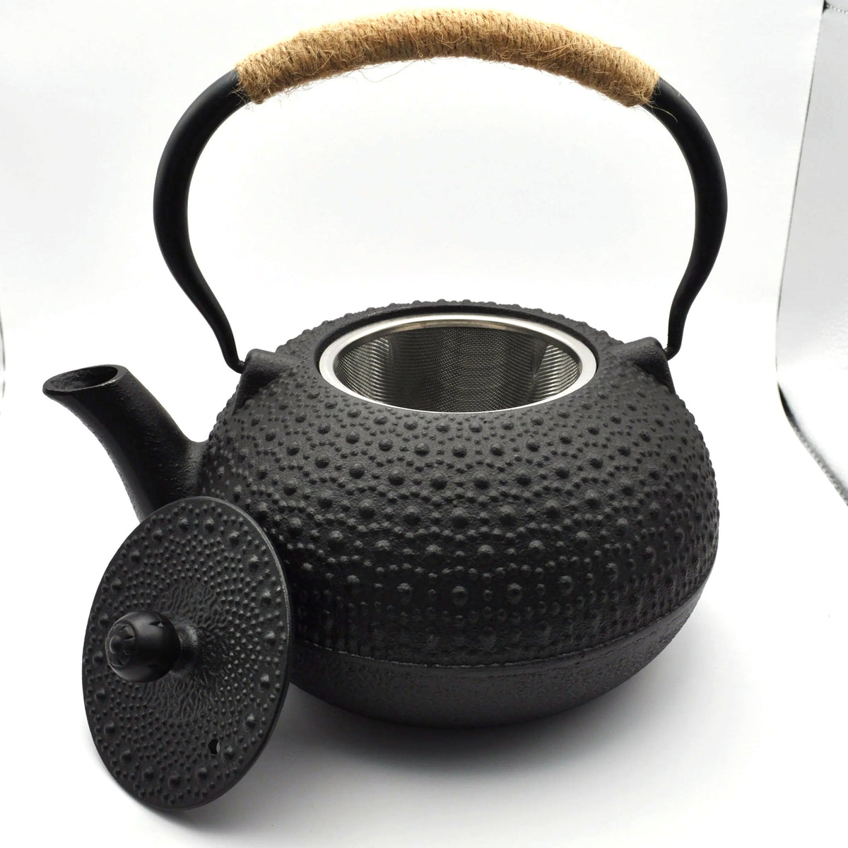 Black Cast Iron Teapot