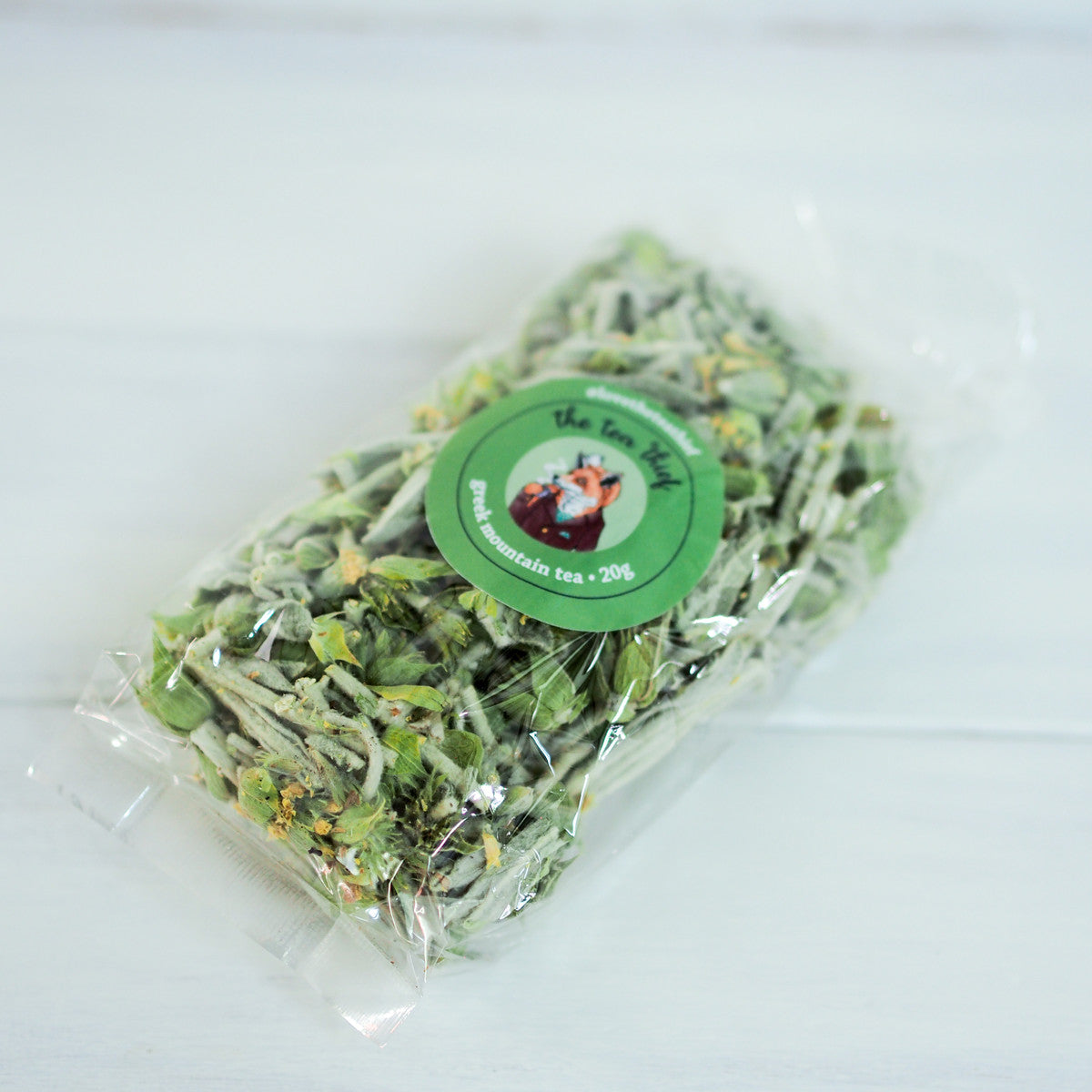 The Tea Thief Greek Mountain Tea leaves close up