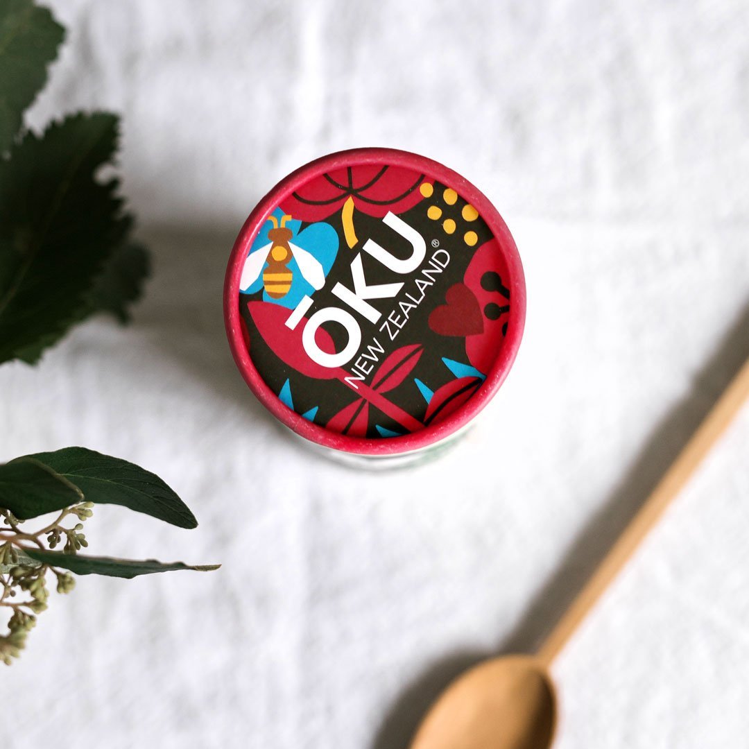 OKU Circulate tea brewed in a cup